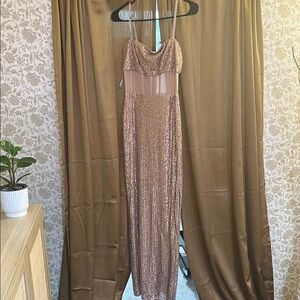 Elegant Sequin Evening Gown